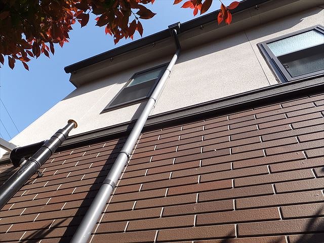 集水器から伸びる竪管